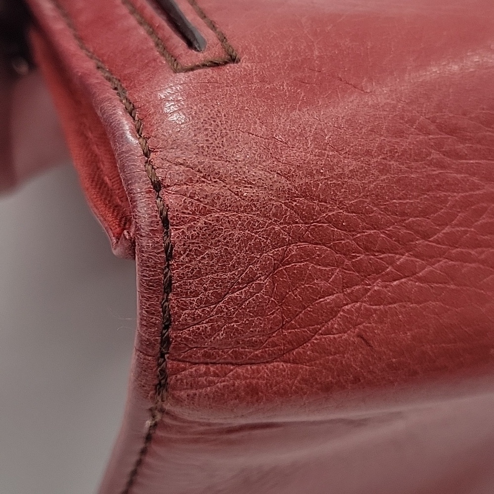 Fossil Red Leather Wallet with Silver Accents - Picture 13 of 16